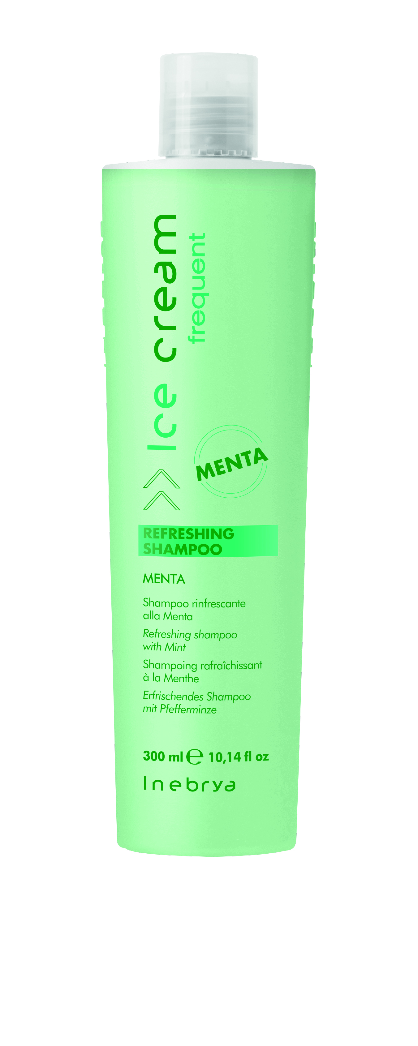 INEBRYA FREQUENT Шампунь мятный освежающий для ежедневного применения SHAMPOO REFRESHING MINT 300 мл